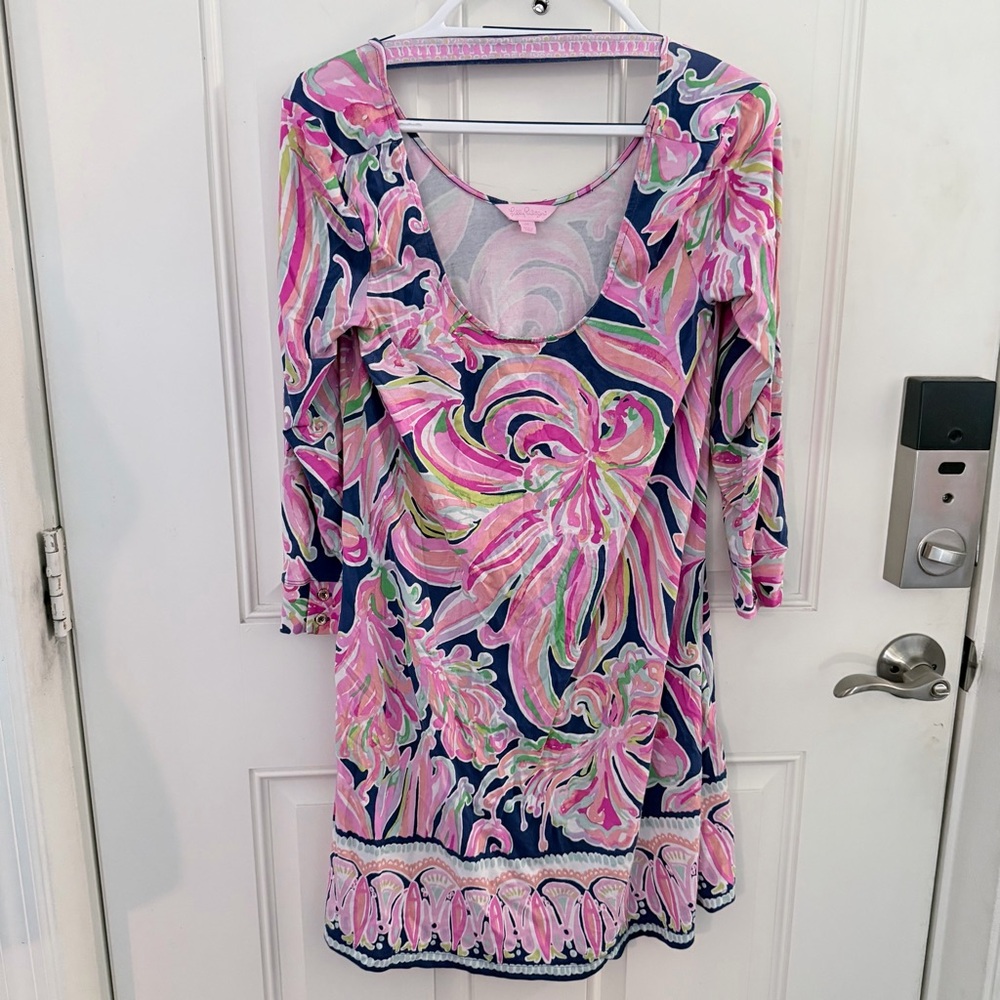 Lilly Pulitzer Emma Swing Dress M | Resort Navy Banana